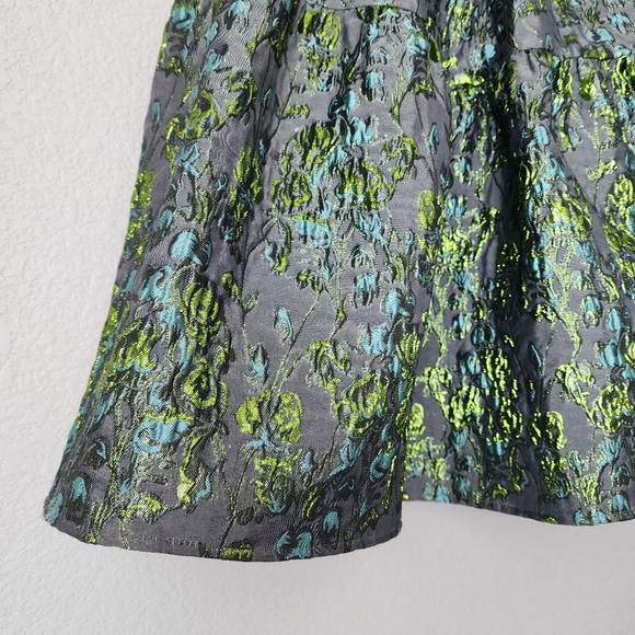 CLC by‎ COREY LYNN CALTER NWT Georgia Jacquard Skirt Metallic Party Holiday S - Picture 6 of 11
